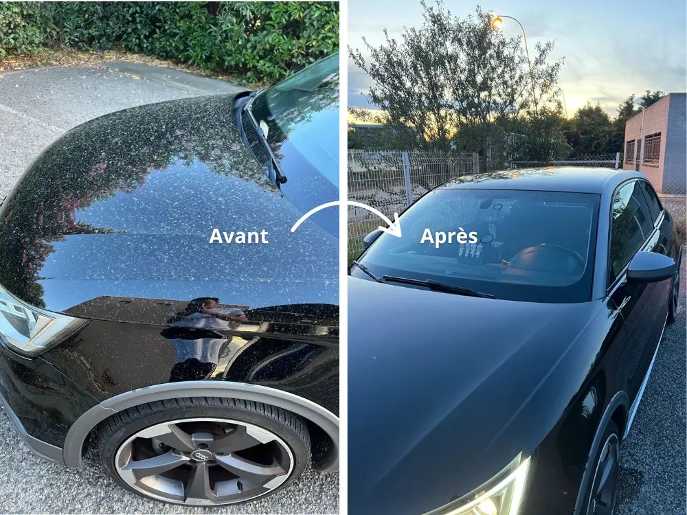 Avant-Après ShinyXClean voiture